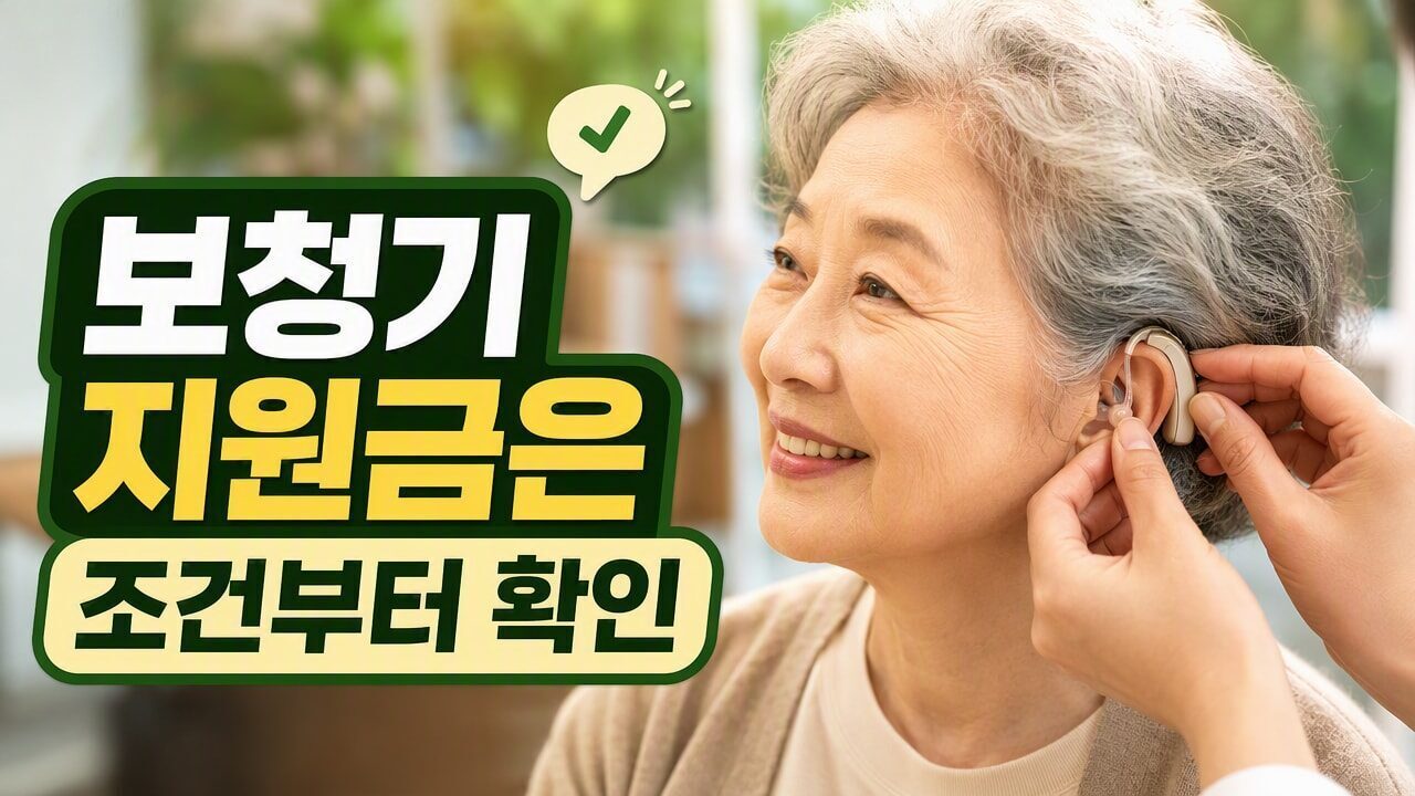보청기 국가 지원금, 신청 조건과 실제 부담금 계산법