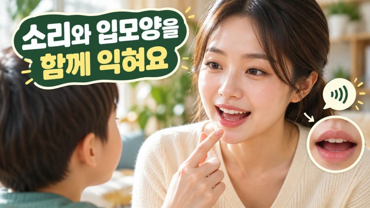 보청기를 착용하고 대화 상대의 입모양과 표정을 살피는 사람